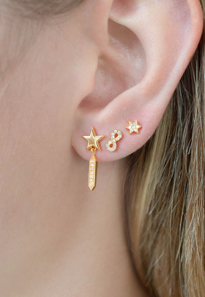 Dripping Star Earring (single)